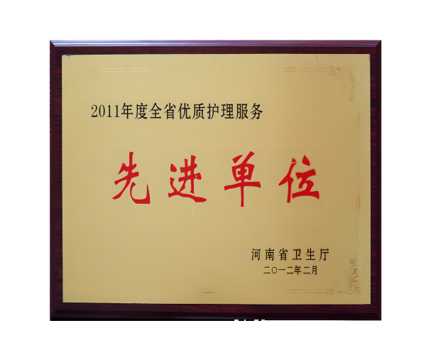 2011年河南省全省优质护理服务先进单位